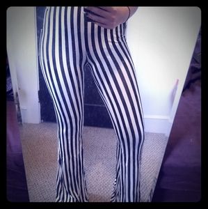 Striped Flared Pants.